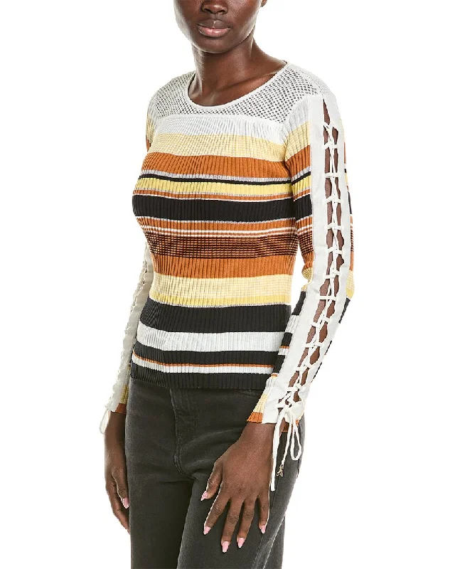 Patrizia Pepe Pullover Plunging Neck Pullover