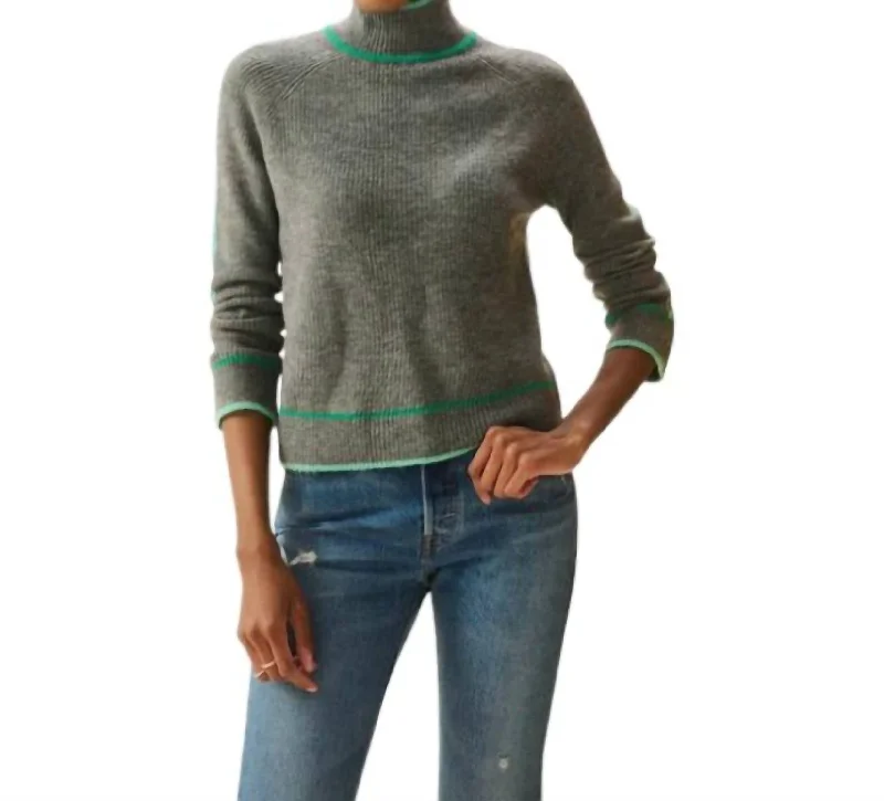 Raglan Pullover In Charcoal Heather Flare Sleeve Stylish