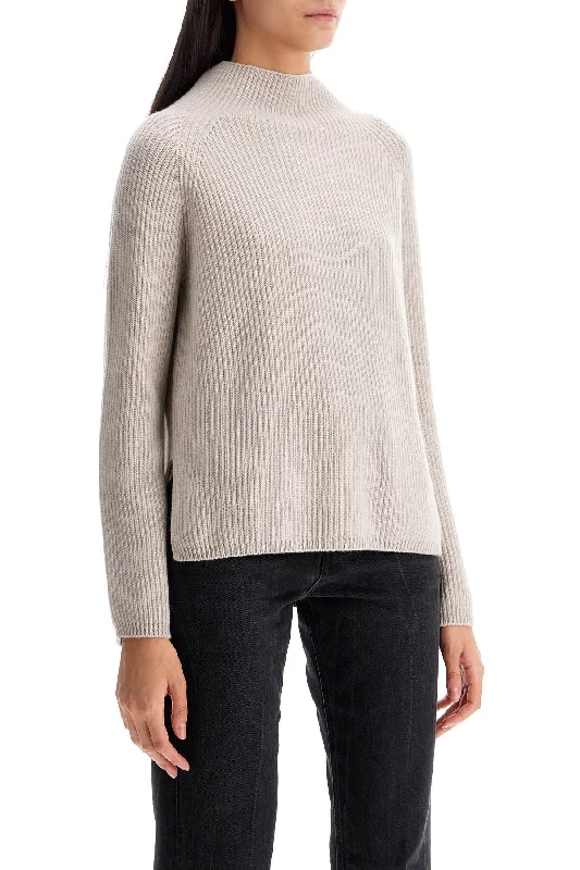 S Max Mara 'english Rib Pullover With ' Polo Neck Sweater