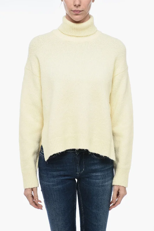 Samsoe Samsoe Turtleneck ISSA Oversized Pullover Surplice Neck Pullover