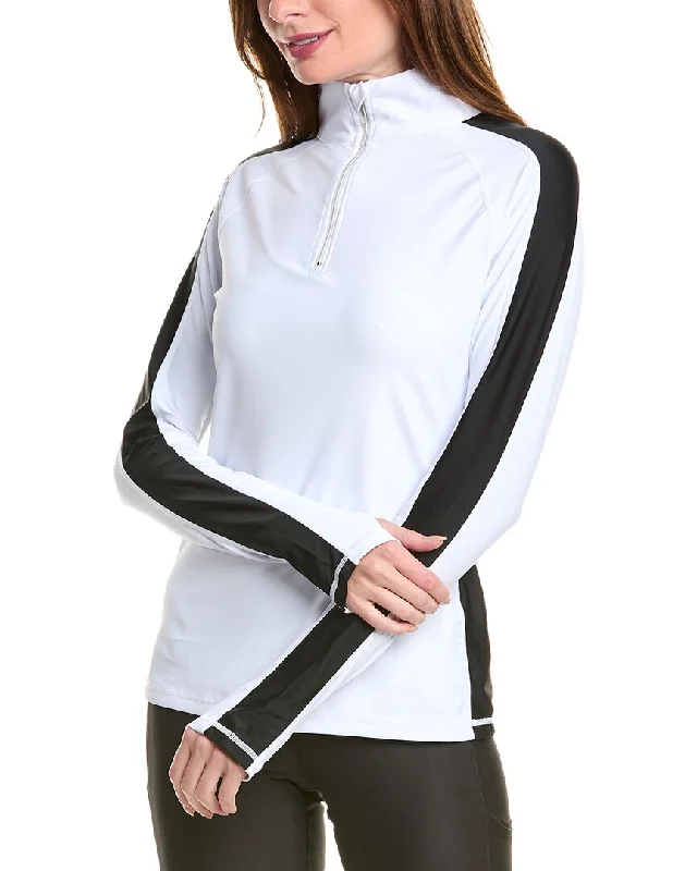 SKEA Randy Striped 1/4-Zip Pullover Cowl Neck Pullover