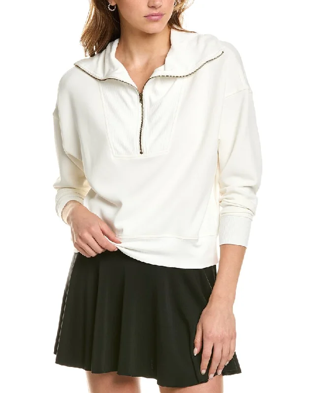 Socialite Air 1/2-Zip Pullover Shawl Collar Sweater