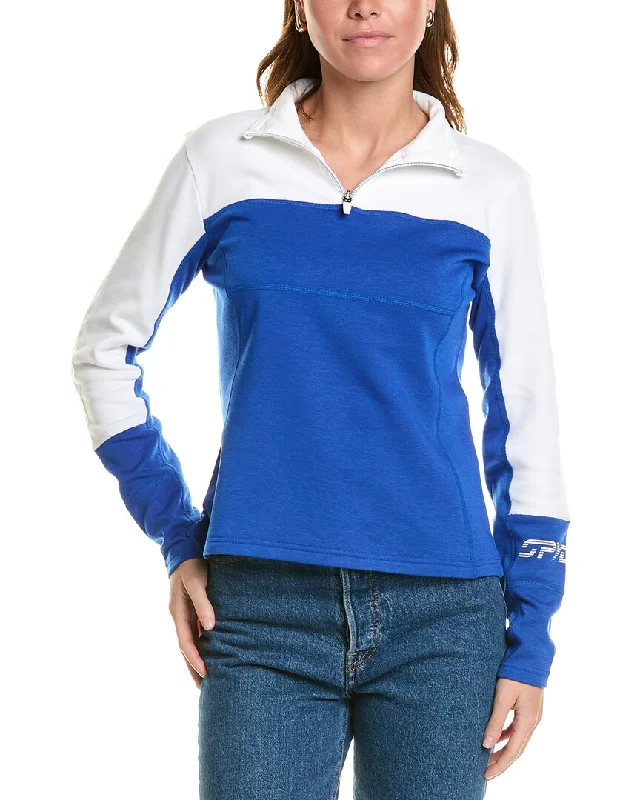 Spyder Speed Fleece 1/2-Zip Pullover Puff Sleeve Stylish