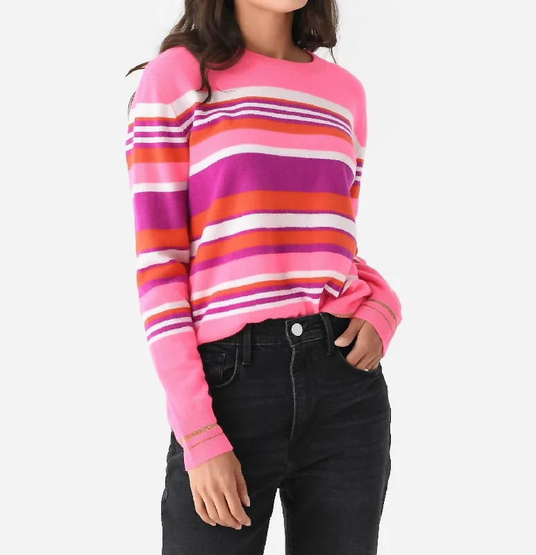 Super Sonic Pullover In Supersonic Stripe High Neck Pullover