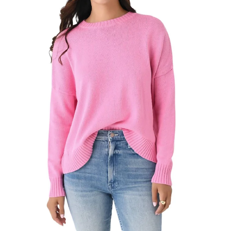 Wide Pullover In Petalo Boat Neck Sweater