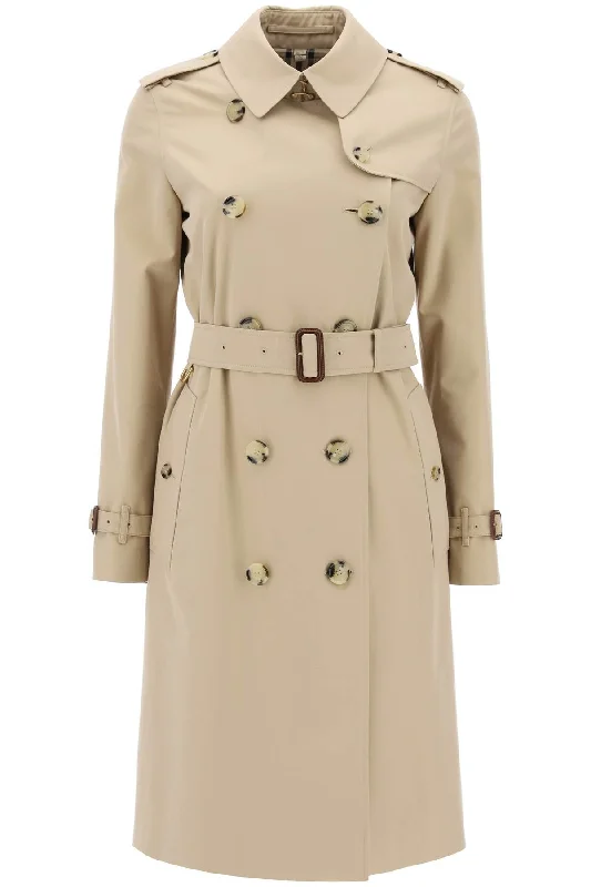 Mid-length Kensington Heritage Trench Coat  - Beige Trapeze Tunic Caftan