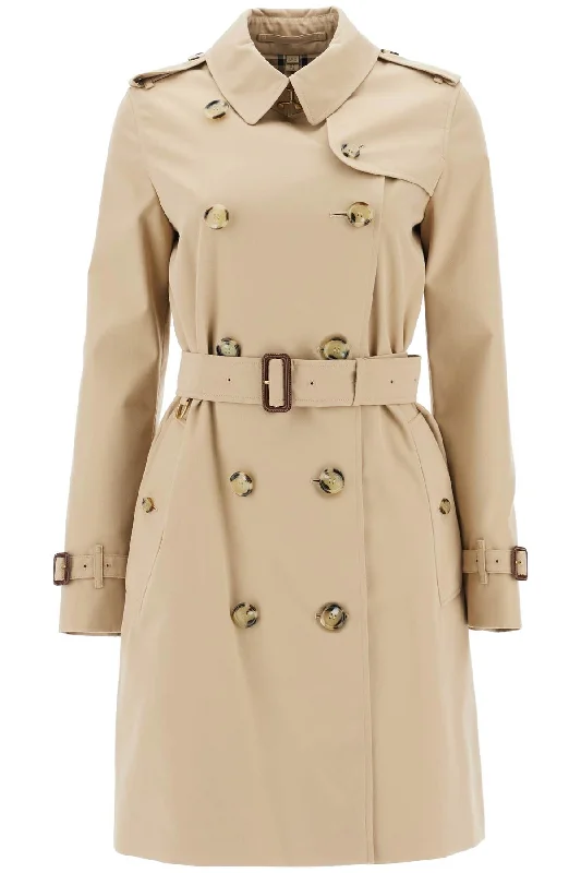 Kensington Heritage Trench Coat  - Beige Striped Polka Dot Floral