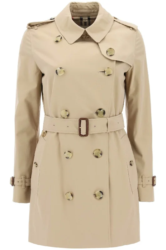 Short Kensington Heritage Trench Coat  - Beige Blouse Shirt Tunic