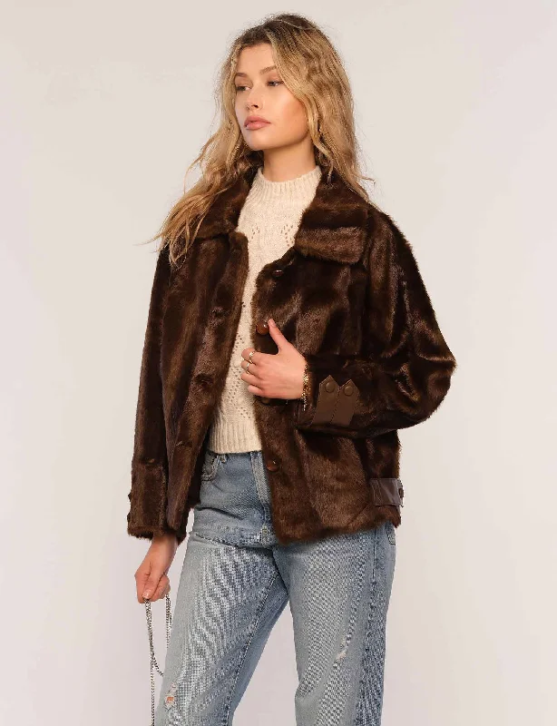 almena coat Rayon Velvet Corduroy