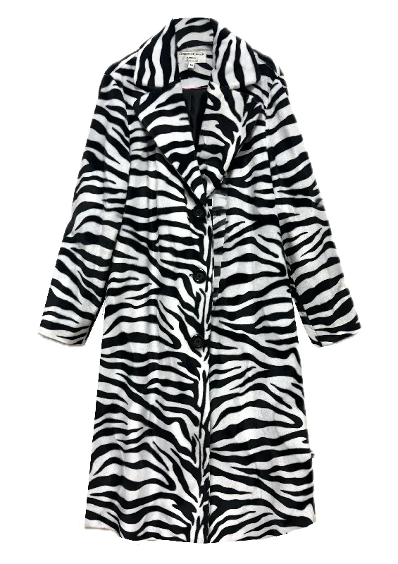 Annie Zebra Faux Fur Coat - sizes 12, 14, 16 Blouse Shirt Tunic