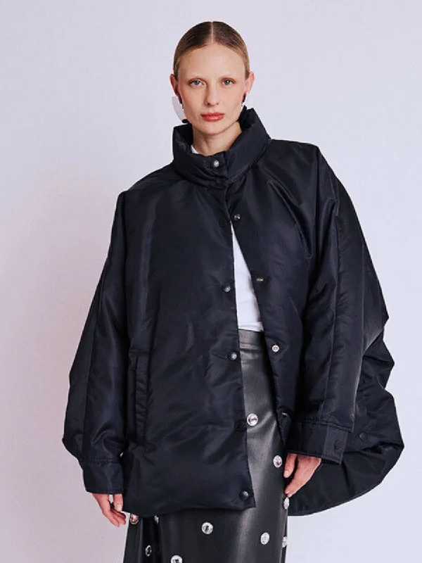 Coat 19volcan4ude Black Down Puffer Quilted