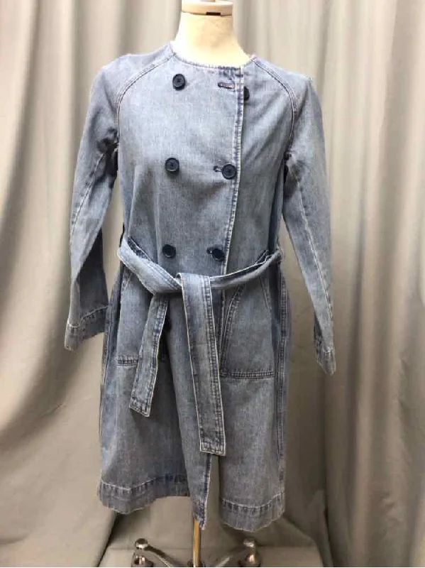 J CREW SIZE XSMALL Ladies COAT Hook-and-Loop Buckled Tied