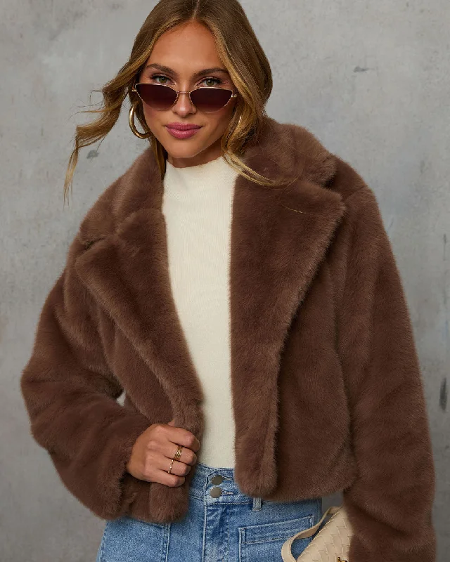 Snuggle Season Faux Fur Coat Bodycon Sheath Shift