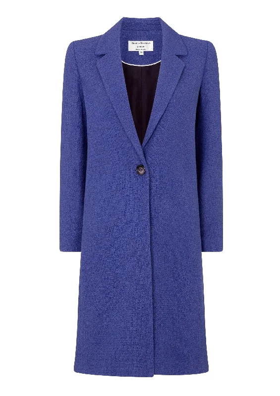 Tilula Lightweight Violet Coat - size 10 Toggle Coat Shawl Collar Coat Notch Collar Coat